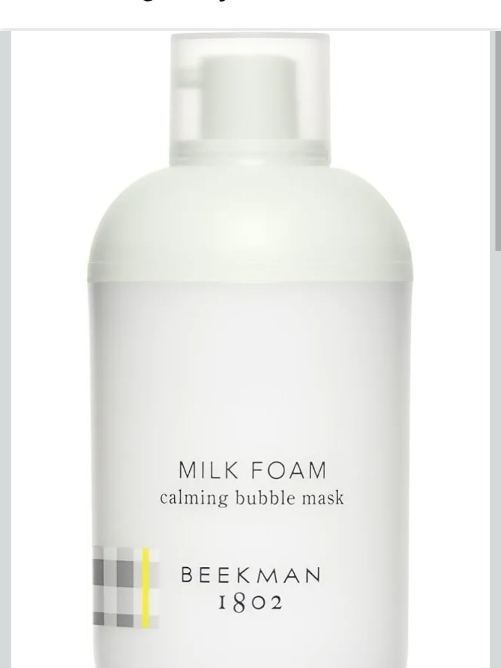 Beekman 1802 Unscented Milk Oxygen Bubble Face Mask - White